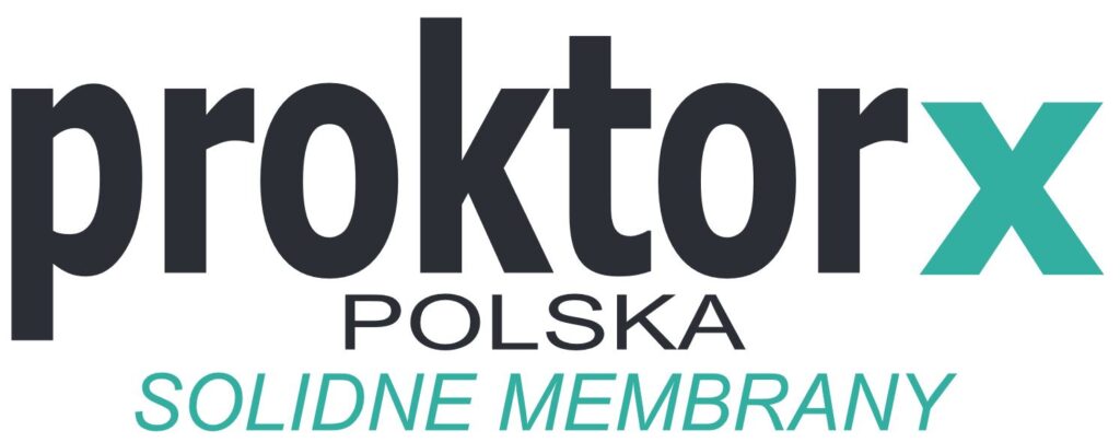 Logo ProktorX - producent wysokiej jakości membran dachowych i paroizolacyjnych stosowanych w budownictwie drewnianym